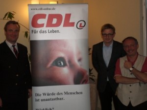 Der berliner CDL-Vorsitzende Stefan Friedrich, Holger Doetsch und Dr. Philipp Lengsfeld